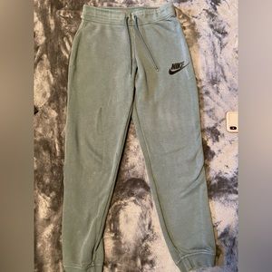 Nike green sweat pants